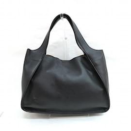 Stella Mc Cartney-Logo Punching Tote Bag-Black