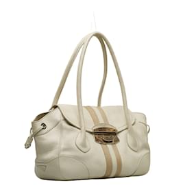 Prada-Leather Shoulder Bag-White