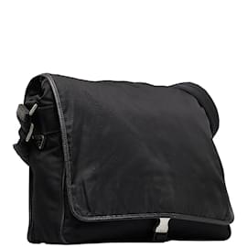 Prada-Tessuto Messenger Bag V158-Black