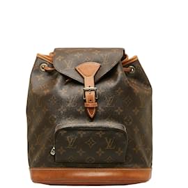 Louis Vuitton-Louis Vuitton Monogram Montsouris MM Canvas Backpack M51136 in Fair condition-Brown