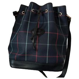 Borsa a secchiello Burberry in pelle blu navy Blu navy