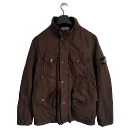 Stone Island Men Coats Outerwear Brown