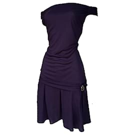 Christian Dior-Vintage robe Christian Dior époque Galliano-Purple,Dark purple