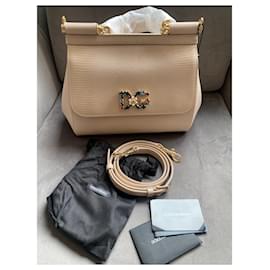 Dolce & Gabbana-Sicily Small Bag-Beige