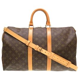 Louis Vuitton-Louis Vuitton Keepall Bandouliere 45-Marrom