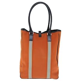 Burberry-BURBERRY Black label Shoulder Bag Canvas Orange Auth bs11428-Orange