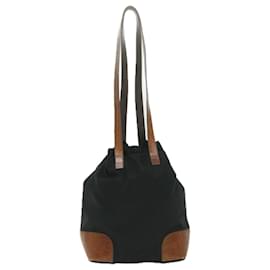 Prada-PRADA Tote Bag Nylon Black Auth bs11431-Black