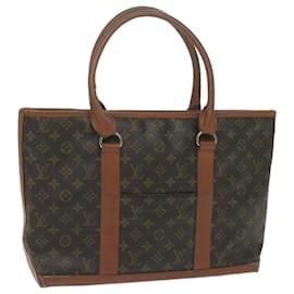 Louis Vuitton-LOUIS VUITTON Monogram Sac Weekend PM Tote Bag M42425 LV Auth ep2880-Monogramme