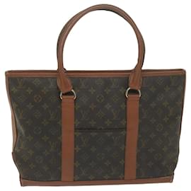 Louis Vuitton-LOUIS VUITTON Monogram Sac Weekend PM Tote Bag M42425 LV Auth ep2880-Monogramme