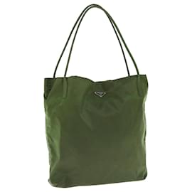 Prada-PRADA Borsa A Tracolla Nylon Khaki Auth 63632-Cachi