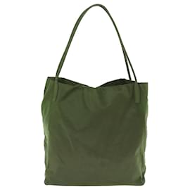 Prada-PRADA Shoulder Bag Nylon Khaki Auth 63632-Khaki