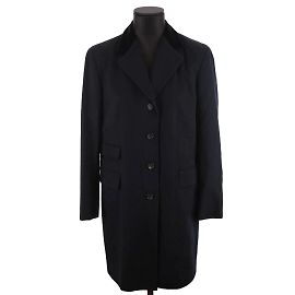 Loro Piana Cappotto di lana Nero