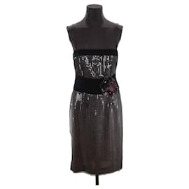 Dolce & Gabbana-Vestido de seda-Negro
