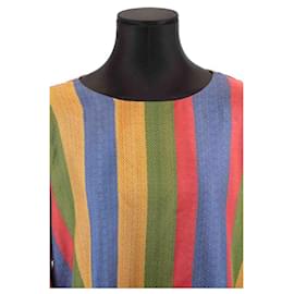 La Prestic Ouiston-Blusa de seda-Multicolor