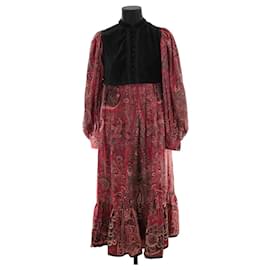 Laurence Bras-Vestido de lã-Vermelho
