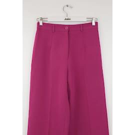 Autre Marque-Pantalon large rose-Rose