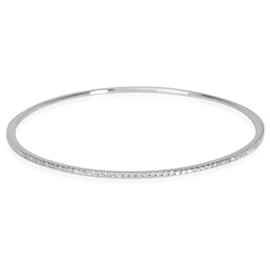 Autre Marque-Diamond Thin Micro-Pave Bangle in 18K white gold 0.75 ctw-Other