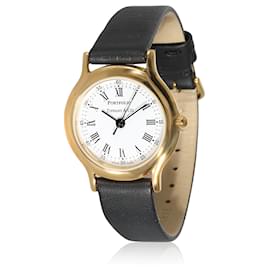 Tiffany & Co-TIFFANY & CO. Portfolio Women's Gold Plate/Stainless Steel Watch-Other