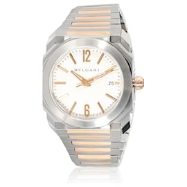 Bulgari-BVLGARI Octo Solotempo BGO 38 S Men's Watch in 18kt Stainless Steel/Rose gold-Other