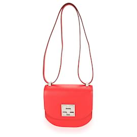 Hermès-Hermès Rouge De Coeur Epsom Mosaique Au 24-17 Bag PHW-Red