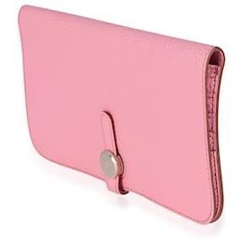 Hermès-Hermes 5p Rosa Togo Dogon Recto Verso Wallet Phw-Pink
