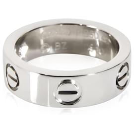 Cartier-Bague diamant Cartier Love en platine 0.09 ctw-Autre