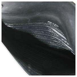 Prada-Bolso bandolera plano con logotipo retro de piel saffiano negra de Prada-Negro