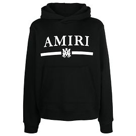 AMIRI Sudadera Amiri M.EN. Logotipo de barra con estampado Negro Blanco