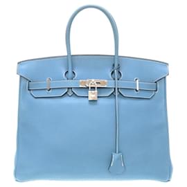 Hermès-HERMES BIRKIN-Azul