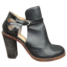 Mm6 MM openwork ankle boots6 Maison Margiela 36,5 Black