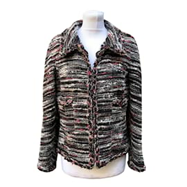 Chanel-2011 Multicolor Wool Jacket Cardigan Size 38 fr-Multiple colors