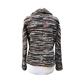 Chanel-2011 Tamanho do cardigã de jaqueta de lã multicolor 38 fr-Multicor