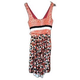 Roberto Cavalli Sommerkleid aus Viskose in Rot Rot