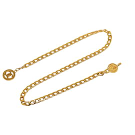 Chanel-Cinto medalhão dourado Chanel com elos de corrente-Dourado