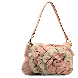 Saint Laurent-Saint Laurent Rosa Wildleder Nadja Rose Flap Bag-Pink