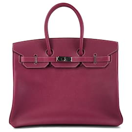 Hermès-Hermes Purple Epsom Birkin Retourne 35-Lila