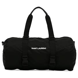Saint Laurent-Saint Laurent Black Nylon Nuxx Duffle Bag-Black