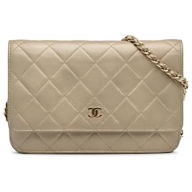 Chanel-Chanel Gold Classic Wallet on Chain-Golden