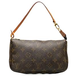 Louis Vuitton-Louis Vuitton Brown Monogramm Pochette Zubehör-Braun