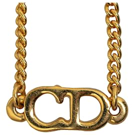 Dior-Bracelet chaîne Dior en fausse perle dorée-Doré
