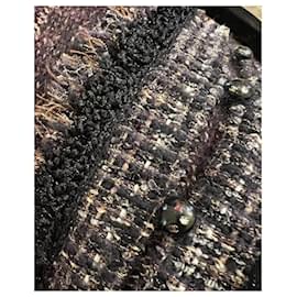Chanel-Chaqueta de cachemira esponjosa con botones CC-Multicolor