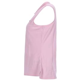 Tommy Hilfiger-Womens Sleeveless Stretch Cotton Slim Fit Polo-Pink
