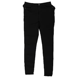 Tommy Hilfiger-Jeans femininos essenciais de cintura alta skinny fit-Preto