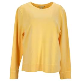 Tommy Hilfiger-Tommy Hilfiger Sweat-shirt coupe slim pour femme en coton jaune-Jaune