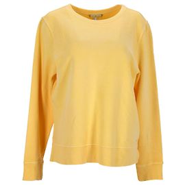 Tommy Hilfiger Slim Fit Damen-Sweatshirt aus gelber Baumwolle Gelb