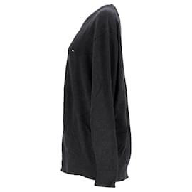 Tommy Hilfiger-Tommy Hilfiger Mens Big Tall V Neck Pullover in Black Cotton-Black