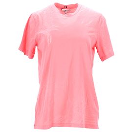 Tommy Hilfiger Camiseta de ajuste relajado para mujer Rosa Melocotón