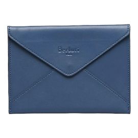 Pochete de couro Berluti azul marinho em muito bom estado Azul