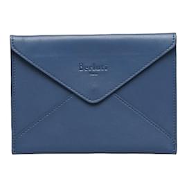 Berluti-Berluti Leather Envelope Clutch Bolsa de couro em bom estado-Preto