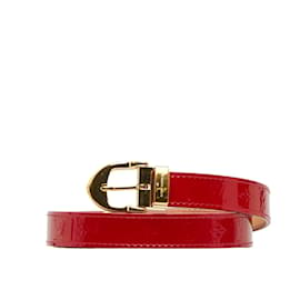 Louis Vuitton-Cintura con monogramma Vernis Ceinture M6980U-Rosso